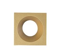 EuroPole 5786 Fixed Baffled Asymmetrical Square Bezel for LED'Up Universal 57016 Gold