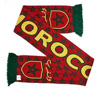 Euroscarves Morocco Soccer Knit Scarf, Red, Green, Gold