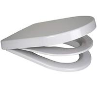 Euroshowers 83080 D Shape Parent and Child Family Multi Potty Training Toilet Seat, White, 360 mm x 449 mm …