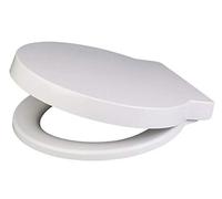 Euroshowers 87360 Round Soft Close Toilet Seat, White, 400 mm x 420 mm