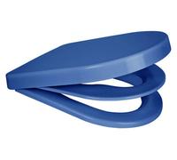 Euroshowers Blue D Shape Family / Multi Potty Training Anti-Bac Toilet Seat With Removeable Child Seat