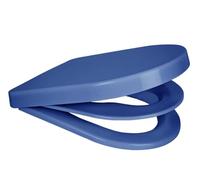 Euroshowers D Shape Multi Soft Close 2 in 1 Family Toilet Seat (Blue)