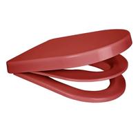 Euroshowers D Shape Multi Soft Close 2 in 1 Family Toilet Seat (Red)