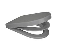 EuroShowers D Shape Potty Training Multi Toilet Seat (with Removable Child Seat) - Grey