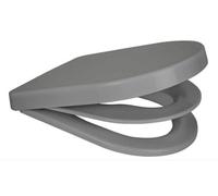 Euroshowers Grey D Shape Family / Multi Potty Training Anti-Bac Toilet Seat With Removeable Child Seat
