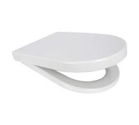 Euroshowers Long D Shaped White Toilet Seat