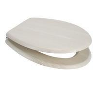 Euroshowers Mdf White Ash Bottom Fix Toilet Seat