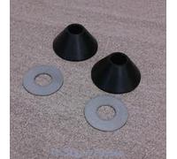 Euroshowers Non-Slip Toilet Seat Cone Fixings - 8mm - Black