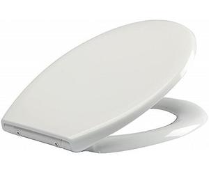 Euroshowers ONE SERIES Opal One Soft Close Toilet Seat - White - Modern - Oval - Plastic - 376w x 450l