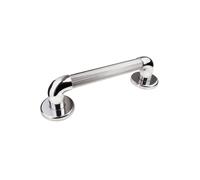 EuroShowers Plastic Fluted Grab Rail Bar (12" / 30cm) - Chrome