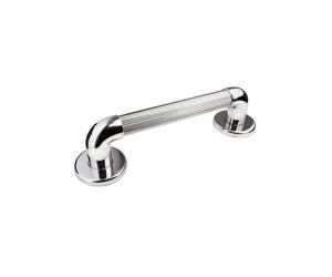 EuroShowers Plastic Fluted Grab Rail Bar (18" / 45cm) - Chrome