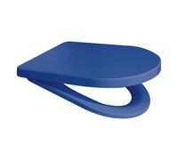EuroShowers Rainbow Middle D STYLE Soft Close Toilet Seat - Blue