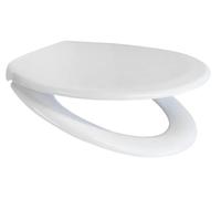 Euroshowers Rainbow Soft Close Top Fix/Blind Hole Fix/Standard Fix Toilet Seat (White)
