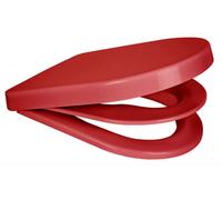 EuroShowers D Shape Potty Training Multi Toilet Seat (with Removable Child Seat) - Red