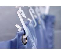 Euroshowers Replacement Shower Curtain Hooks and Gliders for Rail Bendi Bendy Track - Available as 6, 12, 18, 24, 36, 48 packs (12)