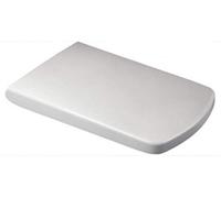 Euroshowers Square D Shaped Soft Close Toilet Seat Square Top & Bottom Fix No Slip Fittings (Smiley Shape D SEAT)