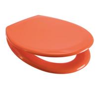 Euroshowers Top Fix Orange Oval Soft Close Quick Release Toilet Seat 375X445mm