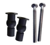 Euroshowers Top Fix Toilet Seat Grommet Set - Black