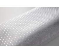 Euroshowers White Diamond Fabric Shower Curtain - Extra Long and Wide, Weighted Hem - Machine Washable (180 CM WIDE X 200 CM LONG)