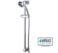 EuroShowers WRAS Approved EasySpray Showers Head, Hose, Rail and Riser Shower Set