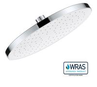 EuroShowers WRAS Approved Fixed Self Clean ROUND Rainfall Overhead Shower Head - Chrome