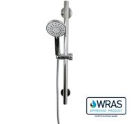 EuroShowers WRAS Approved STRAIGHT Stainless Steel Safety Grab Bar Slide Rail Shower Set - 60cm