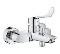Wall Mounted Bath Shower Mixer Tap Grohe Eurosmart long lever Chrome