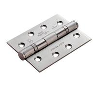 Eurospec 102mm x 76mm x 3mm Ball Bearing Hinge Satin Stainless Steel