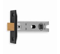 Eurospec Bolt-Through Tubular Latch 64mm Square (8mm Follower) - Matt Black