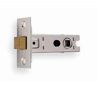 Eurospec Bolt-Through Tubular Latch 64mm Square (8mm Follower) - Nickel Plated