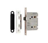 Eurospec Nickel Plate Easi-T Residential Bathroom Lock 78mm (Bae5030Np)