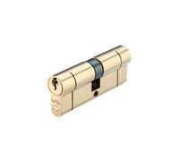 Eurospec Polished Brass Mp5 90mm Euro Double Cylinder - Ktd - (Architectural) (Cyb71290Pb/kd)