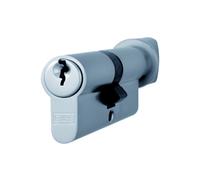 Eurospec Polished Chrome Mp5 35/45mm Euro Cylinder & Turn - Ktd - (Architectural) (Cyb7133545Pc/kd)