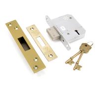 Eurospec Pvd Easi T 5 Lever Bs Deadlock 64mm (Ldb5525Pvd)