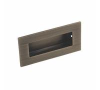 Eurospec Recessed Flush Pull Handle Rectangular 102 x 51mm - Antique Brass