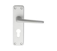 Eurospec Satin Anodised Aluminium Aluminium Lever On Euro Lock Backplate (Saa21Y)