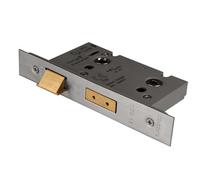 Eurospec Satin Stainless Steel Bathroom Lock 64mm (Bas5025Sss)