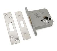 Eurospec Satin Stainless Steel Euro Profile Deadlock 76mm (Eds5030Sss)