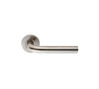 Eurospec Satin Stainless Steel Straight Lever On Sprung Rose (Csl1191Sss)