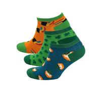 EuroStick Novelty Irish Themed Socks - Irish Pride Socks, Leprechaun & Shamrock Designs - UK Sizes 4-7 & 8-11 (3 Pack)