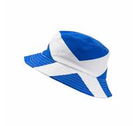 Eurostick Saltire Scotland Bucket Hat - Scottish Flag Fisherman Hat, Blue & White Sun Hat for Football Fans, Festivals, Travel & Summer Outdoor Wear, Unisex One Size