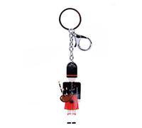 EuroStick Scottish Red Tartan Kilt Bagpipe Piper Bag Keyring Charm