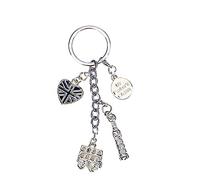 Eurostick Union Jack Multi Keyring Keychain UJ London British Bag Charm (Big Ben/Bus/Heart)