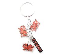 Eurostick Wales Welsh Cardiff Multi Keyring Keychain Cymru Llanfair Bagcharm (Cymru Dragon Keyring)