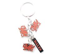 Eurostick Wales Welsh Cardiff Multi Keyring Keychain Cymru Llanfair Bagcharm (Wales Dragon Keyring)