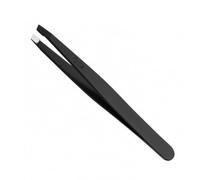 Eurostil stainless steel tweezers black 9 cm Haarzupfpinzette eyebrows eyelashes