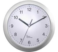Eurotime 56787 Radio Wall Clock 25cm x 3.8cm Silver
