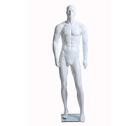 Euroton XM-11B Male Abstract Mannequin / Window Model, White Lacquered Finish