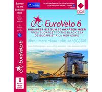 Eurovelo 6 Danube: Budapest - Black Sea pack of maps: Budapest bis zum Schwarzen Meer - 8 Kartlen