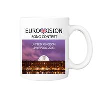 Eurovision 2023 Song Contest Party Mug - Eurovision Liverpool Mug,11oz White Ceramic Song Contest Cup - Unofficial - Music Gift - Festival Merch (Design 2)